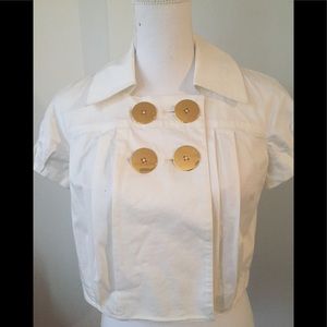 LaRok cropped short sleeve jacket small